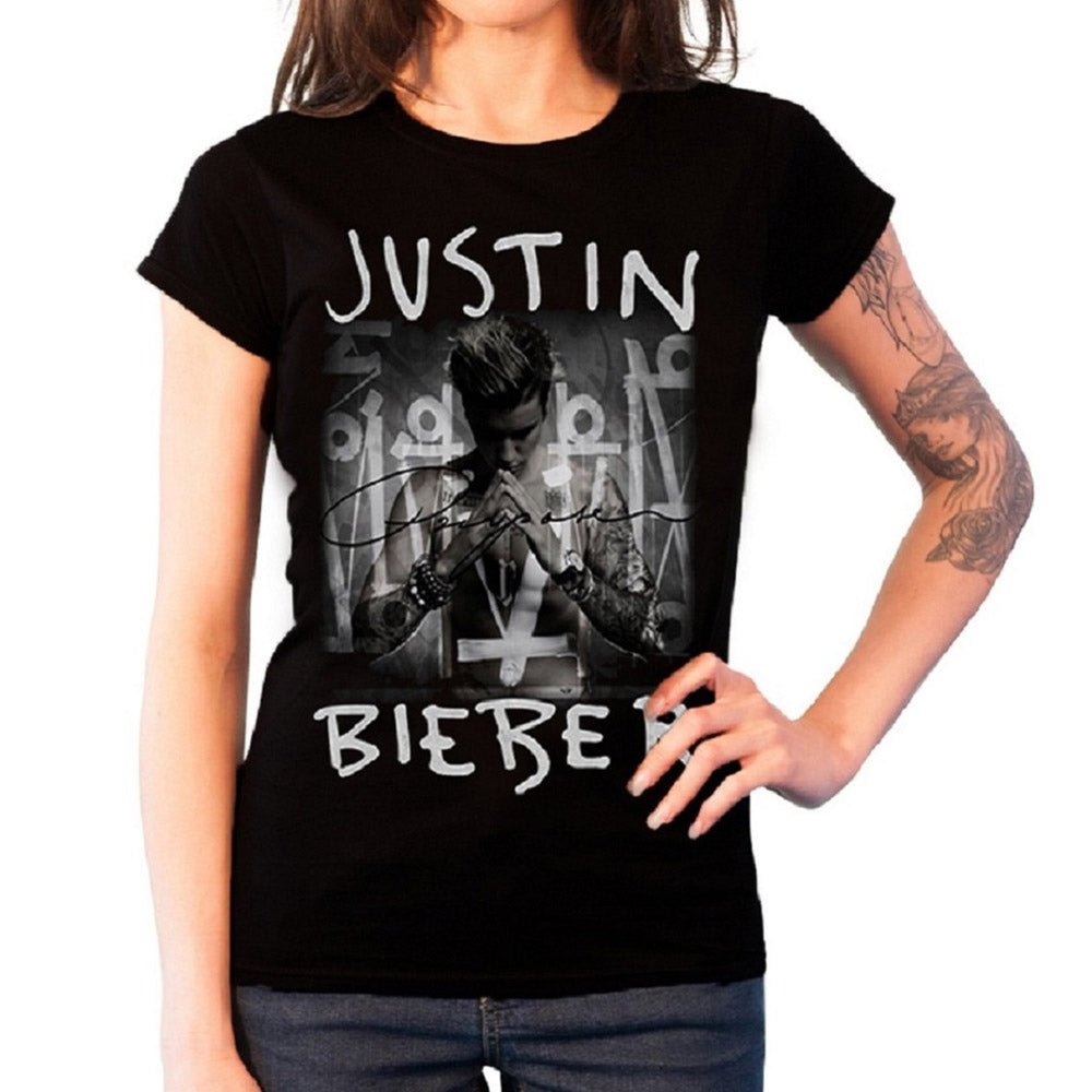 JUSTIN BIEBER ジャスティンビーバー - PURPOSE / Tシャツ / レディース - PGS